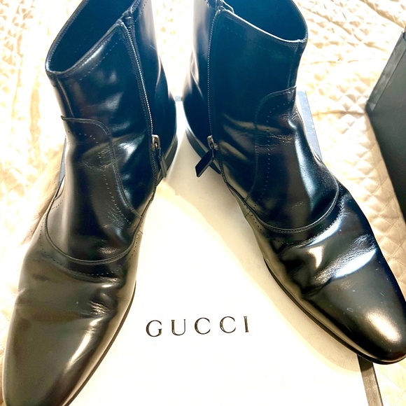 Gucci Men Boots 12 - Picture 1 of 8